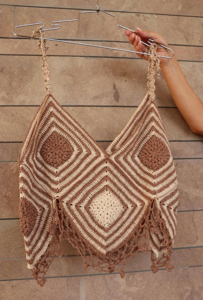 Top Boho Granny Square — Uncinetto Artigianale Estivo LALAU