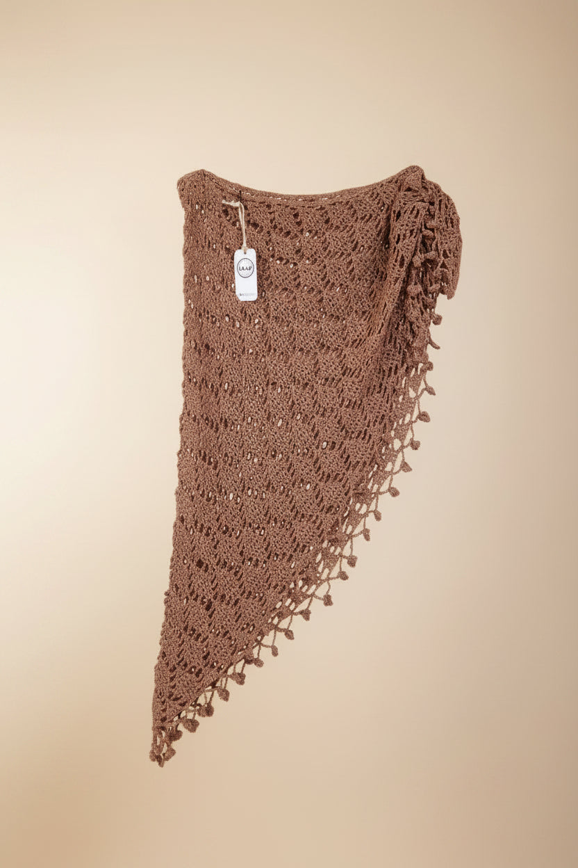 Pareo Scialle Copricapo Bronzo Luxury