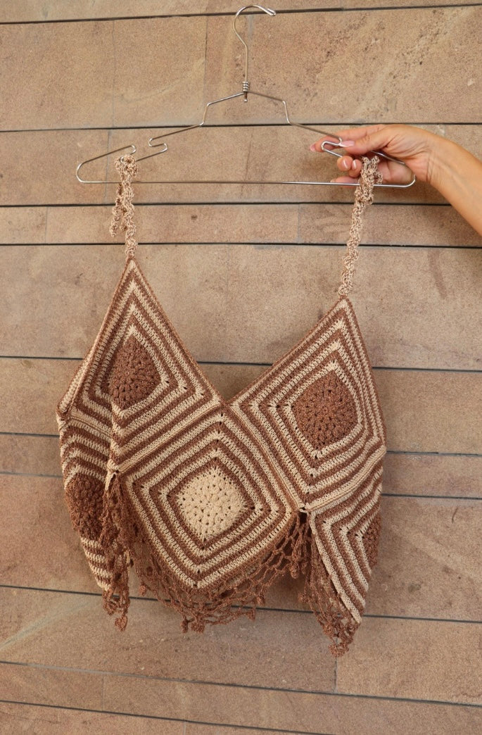 Top Boho Granny Square — Uncinetto Artigianale Estivo LALAU