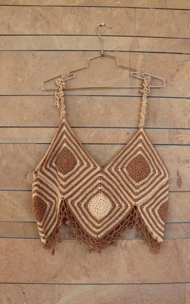 Top Boho Granny Square — Uncinetto Artigianale Estivo LALAU