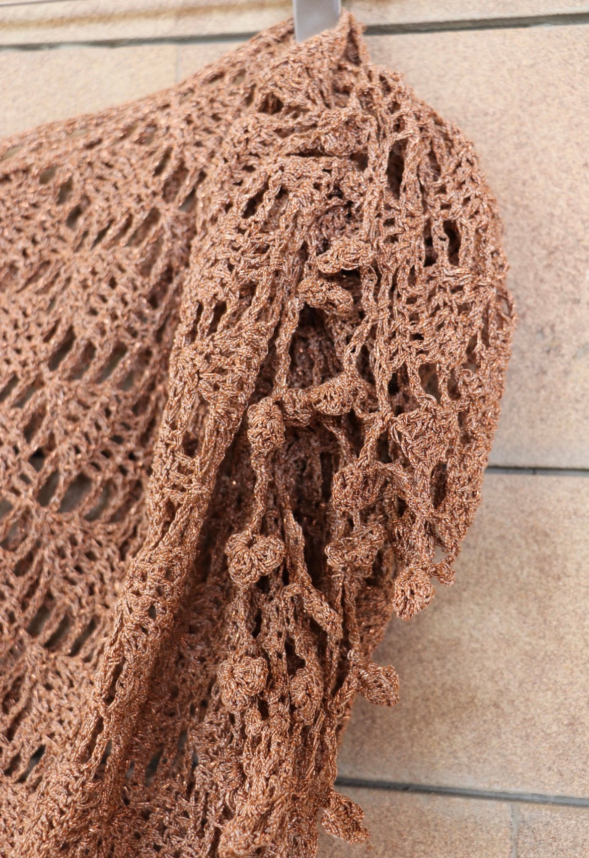 Pareo Scialle Copricapo Bronzo Luxury